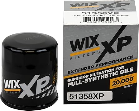 WIX 51358XP WIX XP Oil Filter Replacement, Built for Synthetic Oil - Compatible With Honda 87-12, Kia 95-05, Infiniti-Nissan 96-17