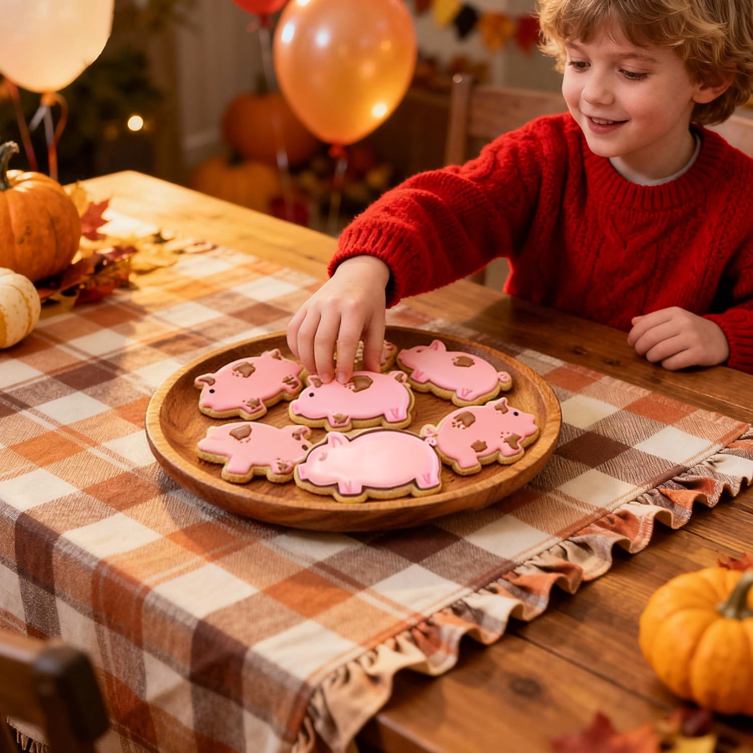 HIVTE 5PCS Pig Cookie Cutter Set, Different Sizes Farm Animal Shape - Image 7