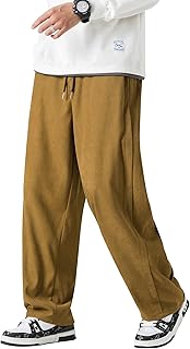 [DMFU] ワイドパンツ メンズ ズボン コーデュロイ 秋服 ガウチョパンツ 人気 スラックス 大きいサイズ ゆったり ボトムス 無地 カジュアル ストレートパンツ おしゃれ ロングパンツ 春 秋 冬