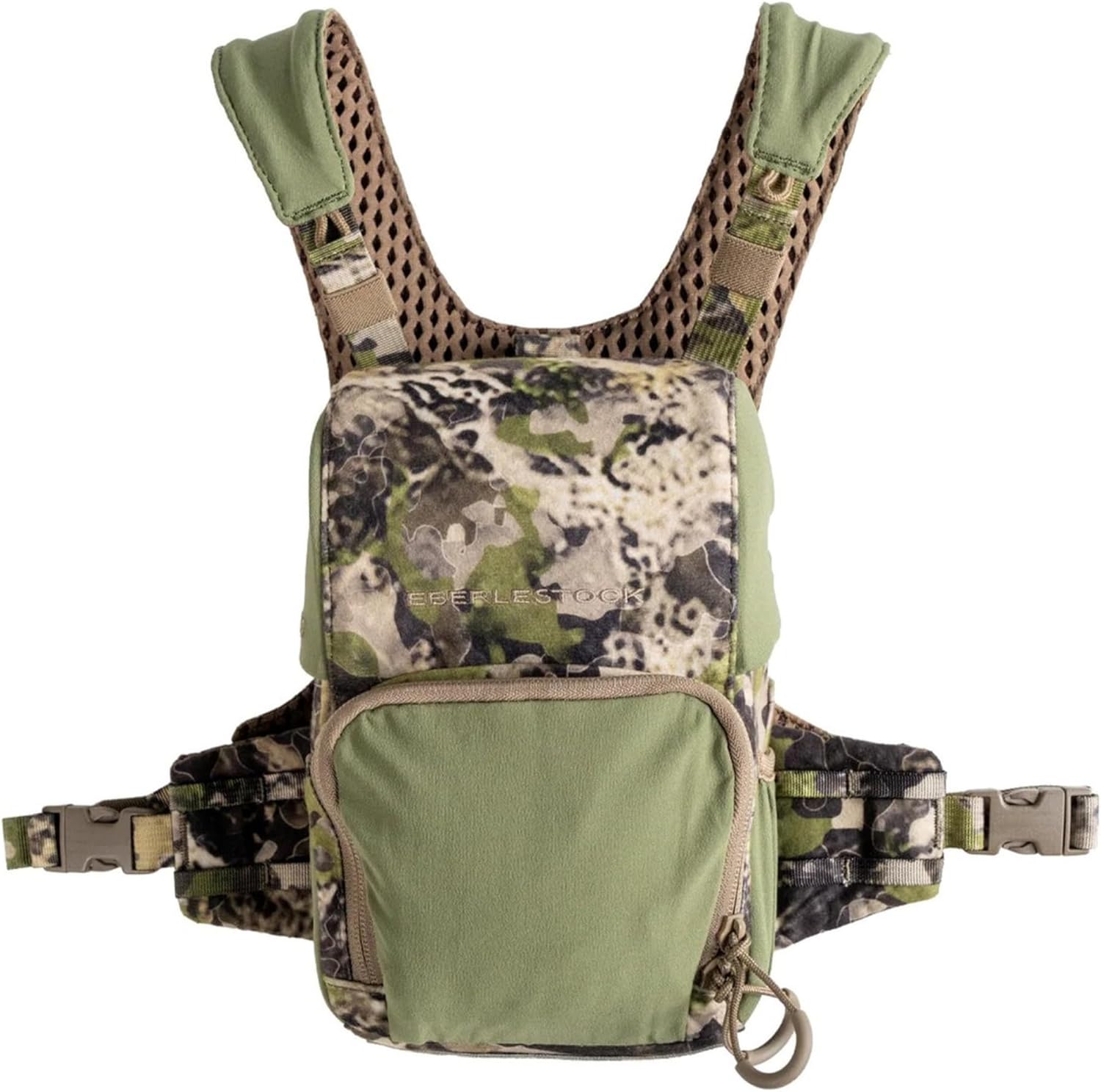 Eberlestock Bravo Modular Bino Pack – Magnetic-Free Hunting Binocular Harness with Quiet Shock Cord Closure – MOLLE Compatible – Breathable Air-Mesh Straps – Mountain, Small