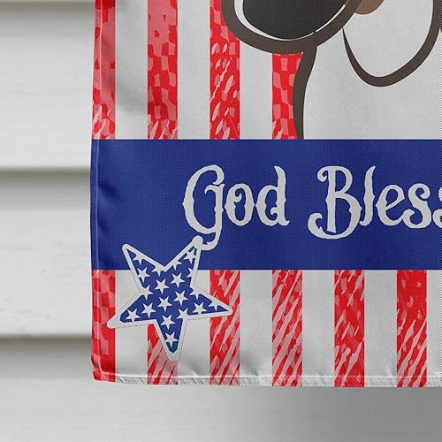 Vista 197 de Caroline's Treasures BB2171GF American Flag and Border Collie Garden Flag Mailbox Flag Decorative Yard Flag Banner Outside Patio Artwork Yard Flower