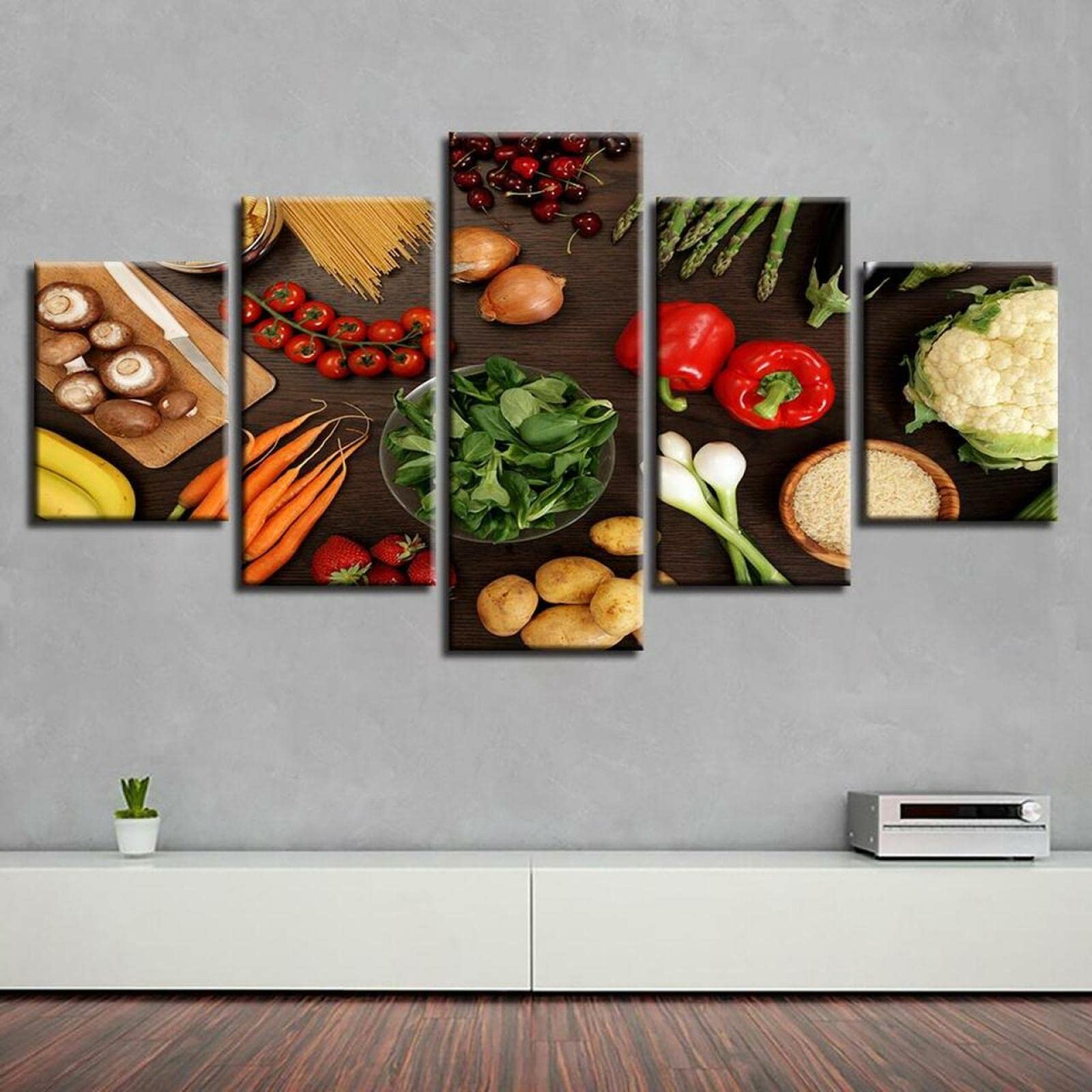 Decoration murale spaghetti grand tableau de salon premium imprime sur toile - 7