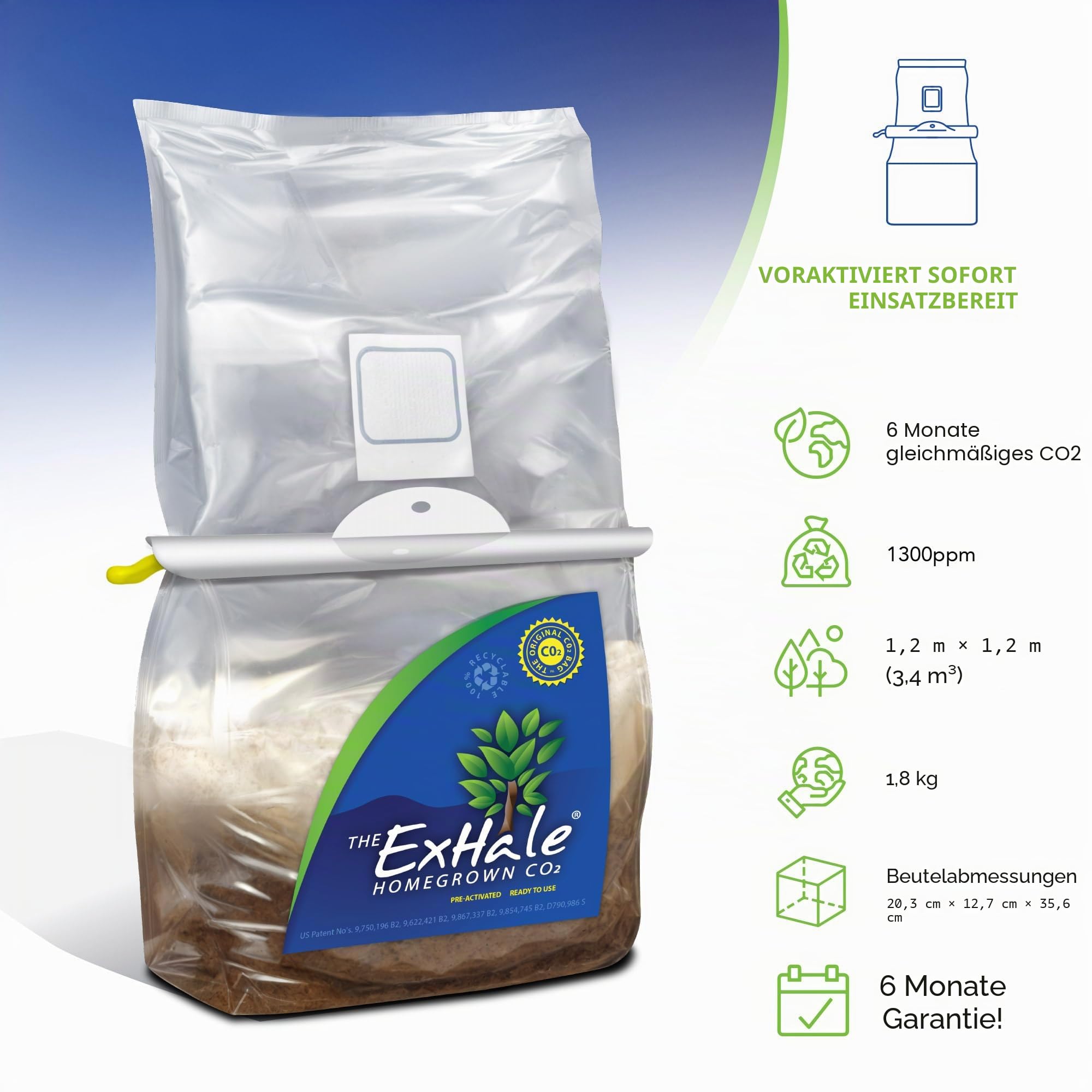 ExHale CO2 für Zimmerpflanzen