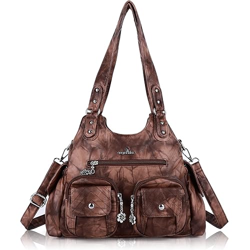 Angel Kiss Purses for Women Hobo Bag Soft PU Leather Shoulder Bag for Women