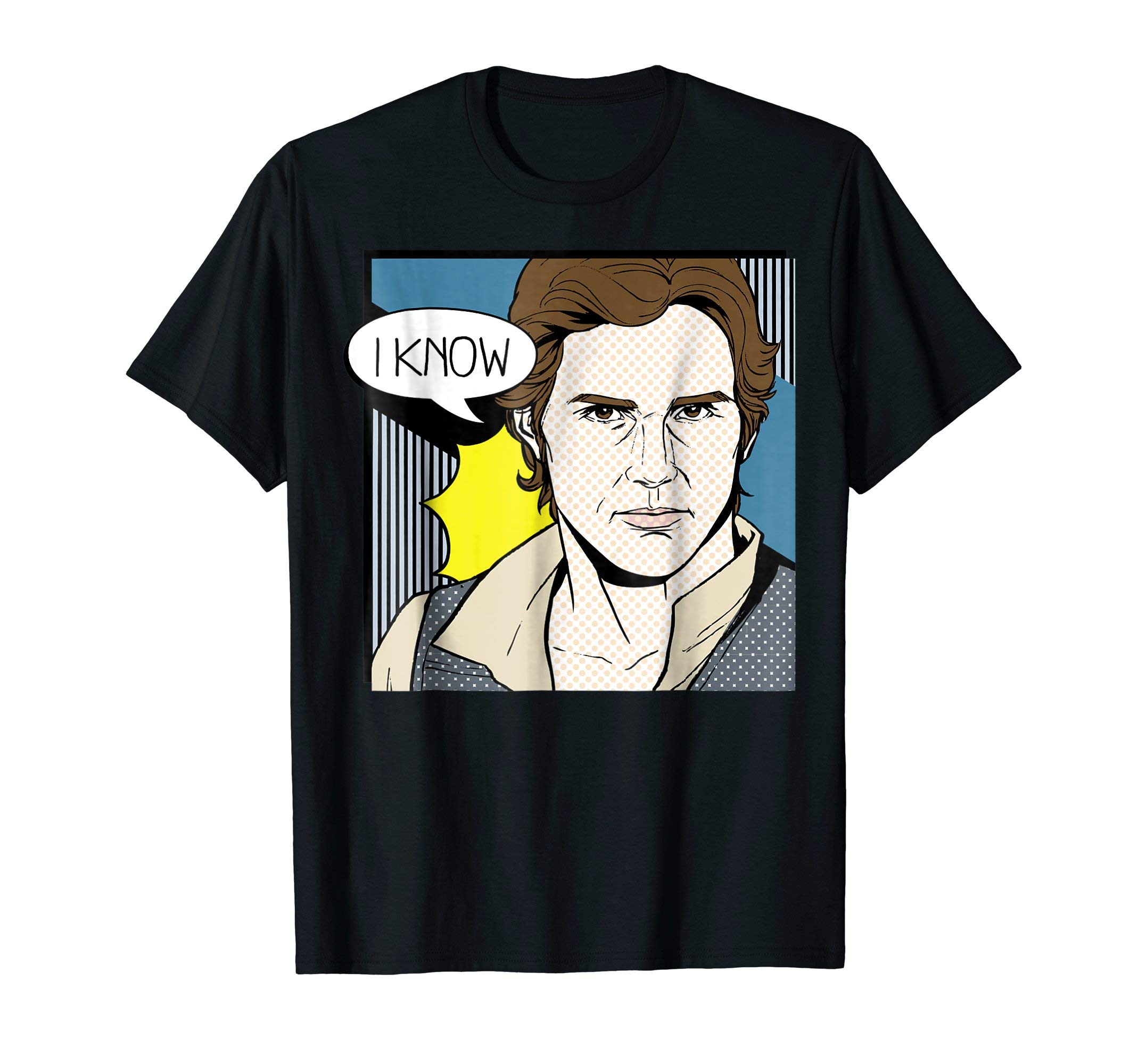 STAR WARSValentine's Day Han Solo I Know Pop Art Disney+ T-ShirtOEKO-TEX STANDARD 100