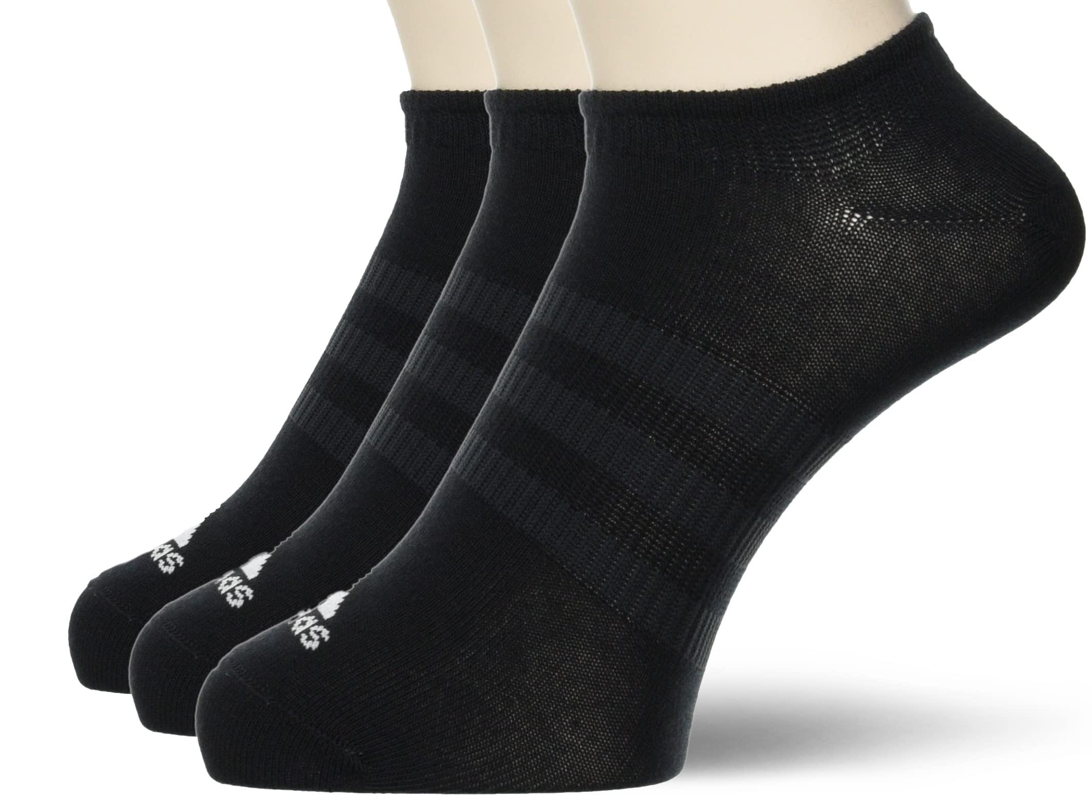adidasUnisex Thin and Light No-show Socks 3 Pairs No Show Socks