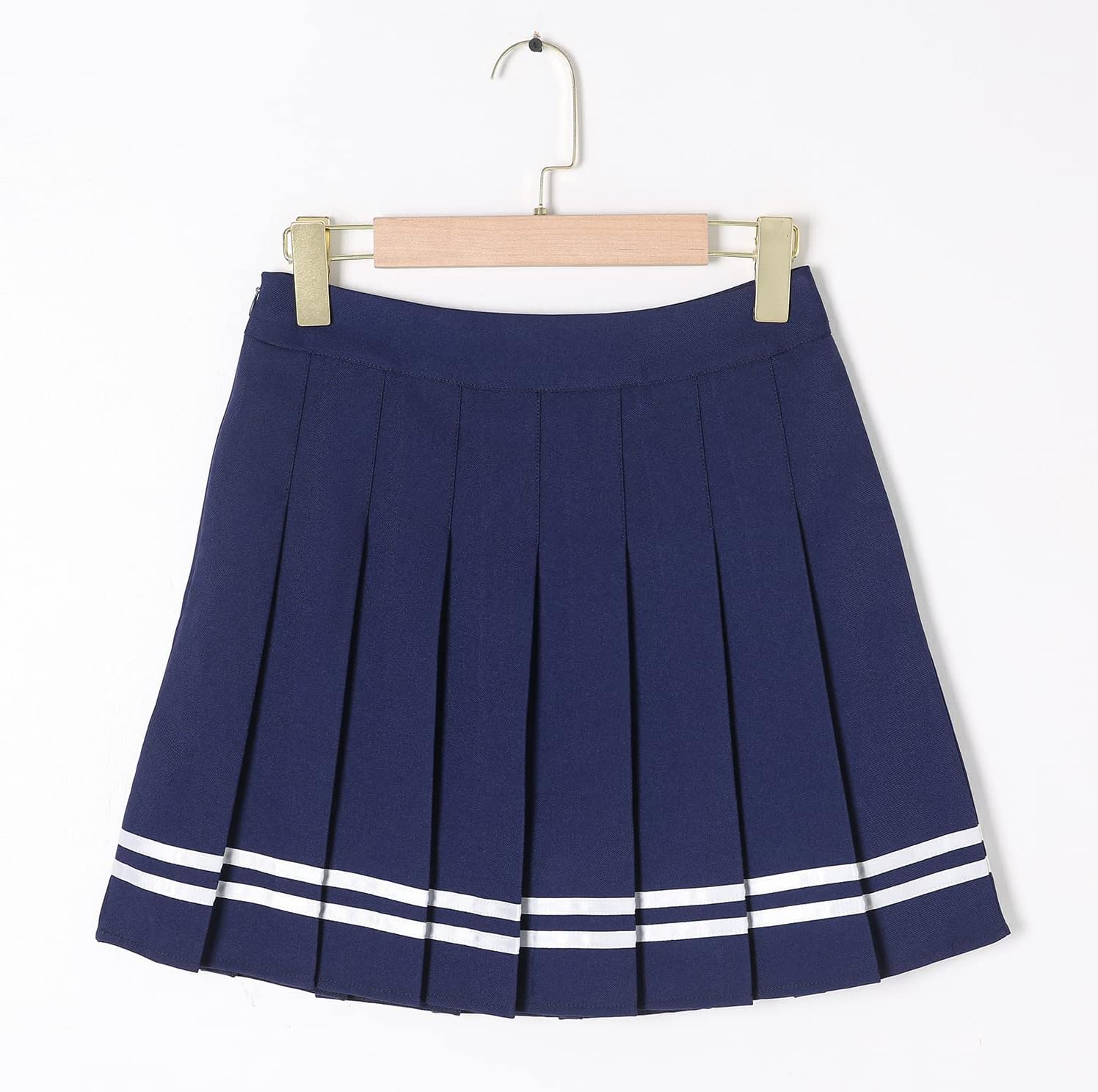 Hoerev Women Girls Short High Waist Pleated Skater Tennis Skirt