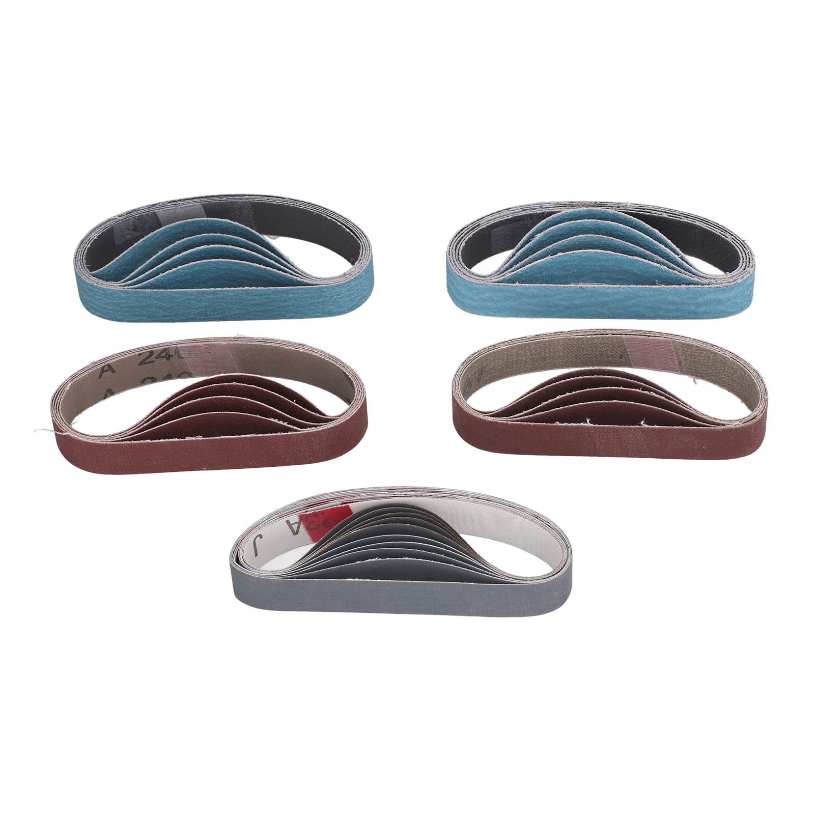 40 Schleifbänder 13x457mm 80er Körnung - Für Bandschleifer & Messerschärfer