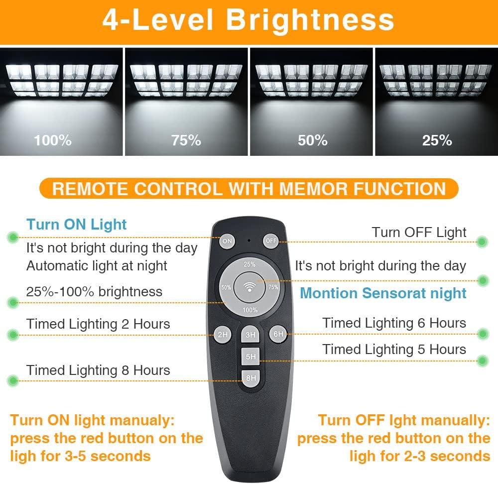 12000W Solar Street Lights Outdoor, 100000 Lumens Dusk to Dawn Motion Sensor Security Flood Light Waterproof, Perfect for Garden,Yard, Street, Parking lot, 2 Pack