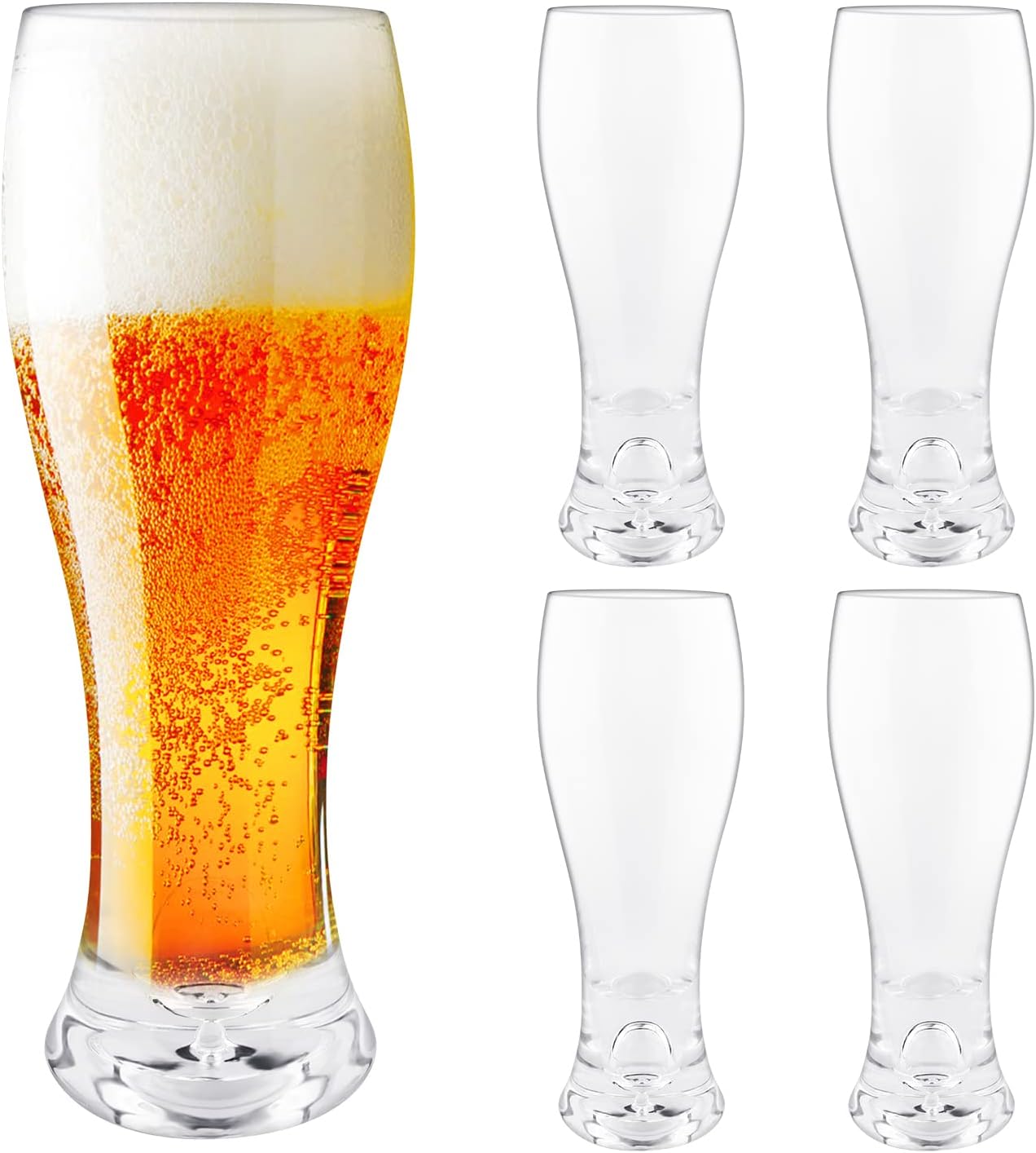 Paysky 16oz Beer Glasses Set of 4 Beer Pint Glass