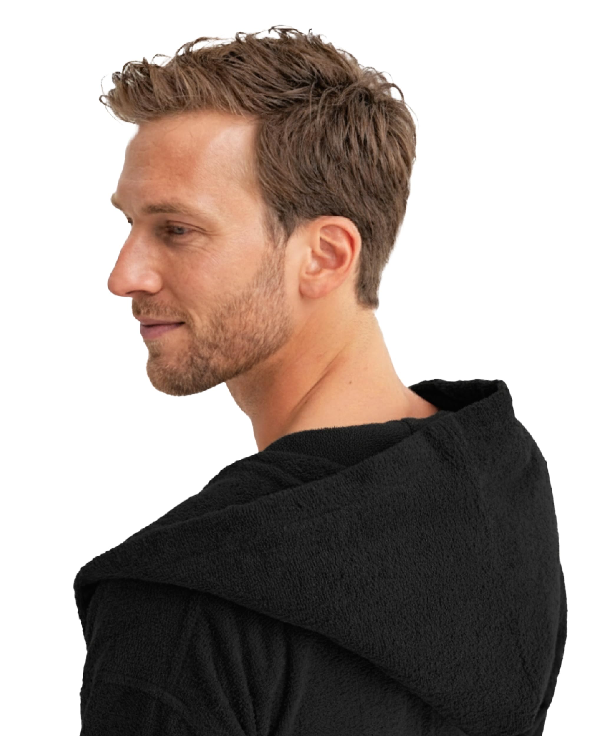 Twinzen - Bademantel Herren 100% Baumwolle Oeko-Tex