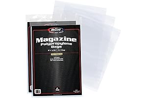 BCW Magazine Storage Bags for Acid-Free Archival Protection of Comic Books Collection