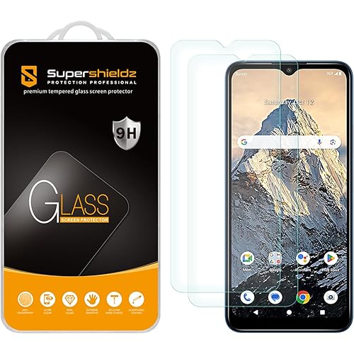 Supershieldz (2 Pack) Designed for Boost Mobile Summit 5G Tempered Glass Screen Protector, Anti Scratch, Bubble Free