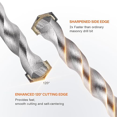 Miniatura 10 de KENDO Juego de 5 brocas avellanadoras de acero de alta velocidad, 5 flautas de 82 grados, vástago hexagonal de 14 pulgadas, apto para agujeros de