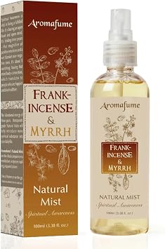 Frankincense and Myrrh Natural Resin Air Freshener Spray, 100ml, Aromafume