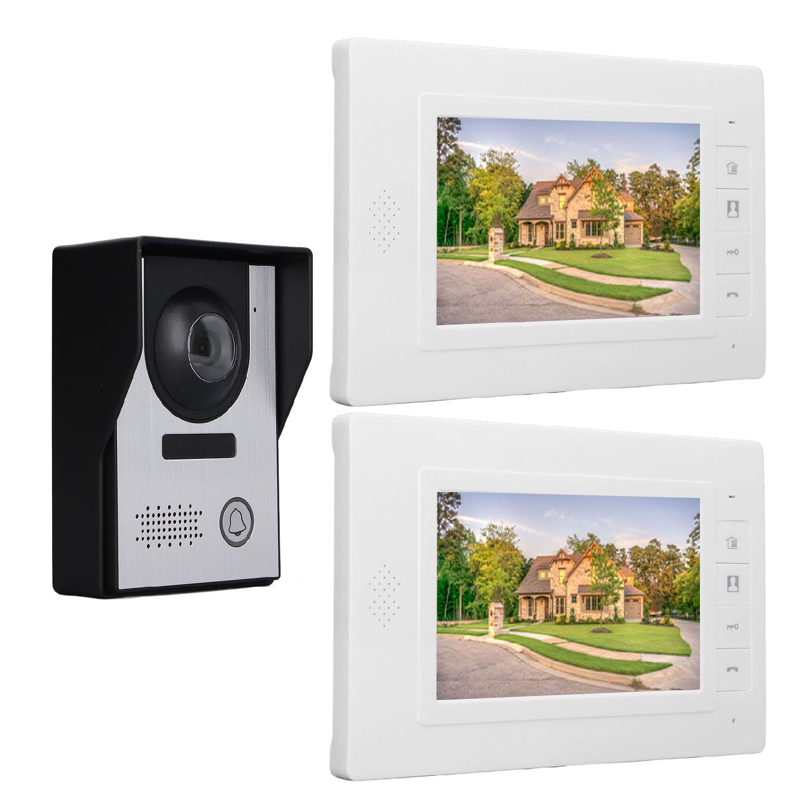 Timbre Con Vídeo De 7 Pulgadas, 1 Cámara De Visión Nocturna | Cuotas Sin Interés