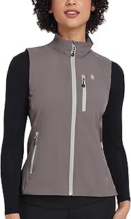 Little Donkey Andy Women's Lightweight Quick Dry Vest Summer Windproof Sleeveless Elastic Jacket for