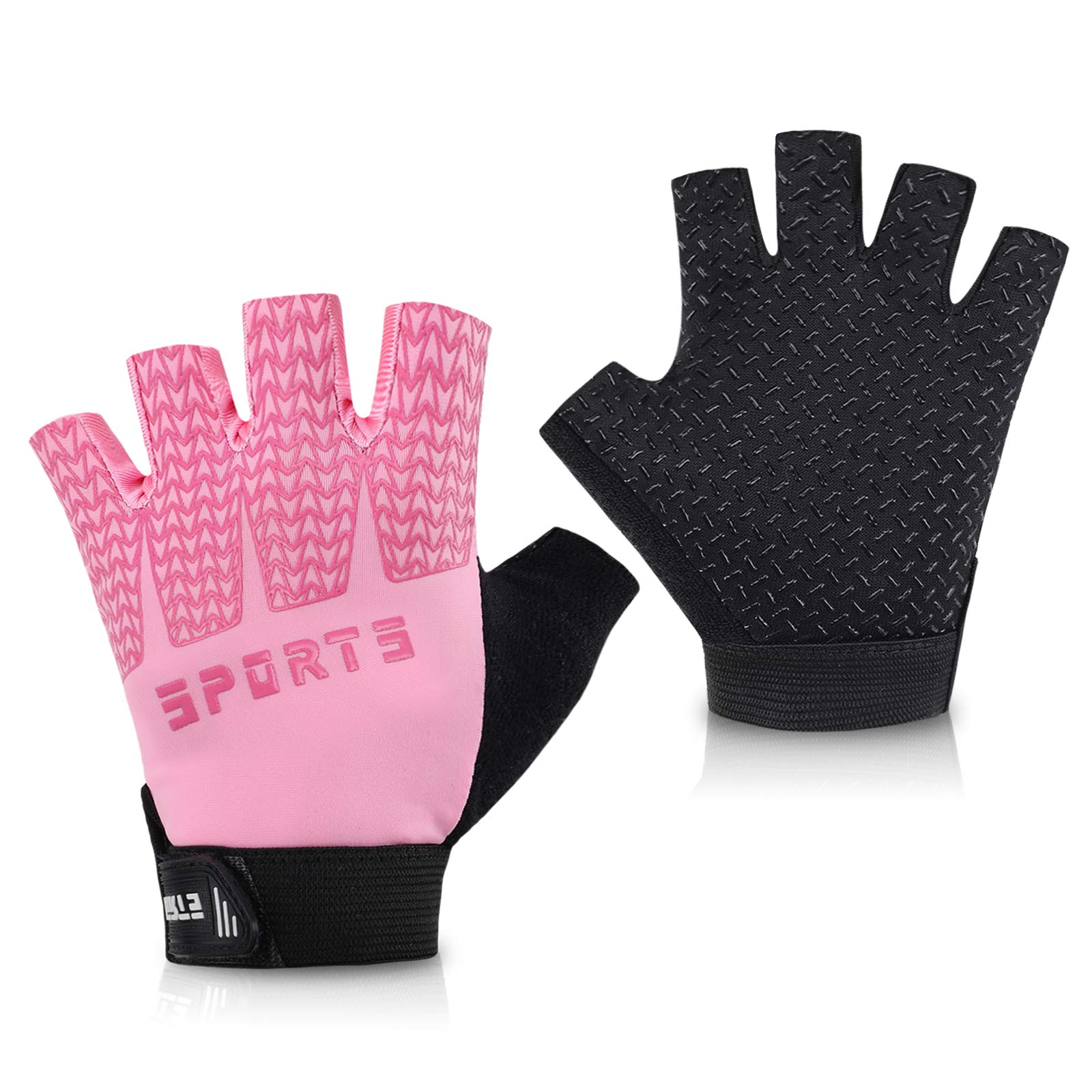 Accmor Kids Sport Gloves, Kids Half Finger Gloves, Kids Boys Girls Cycling Gloves, Kids Fishing Gloves for Cycling Camping Fishing Outdoor Sports