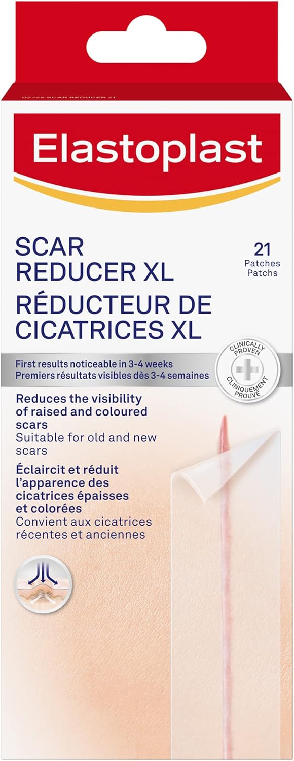 Elastoplast XL Scar Reducer Plasters (21 Pieces), Extra Large Scar