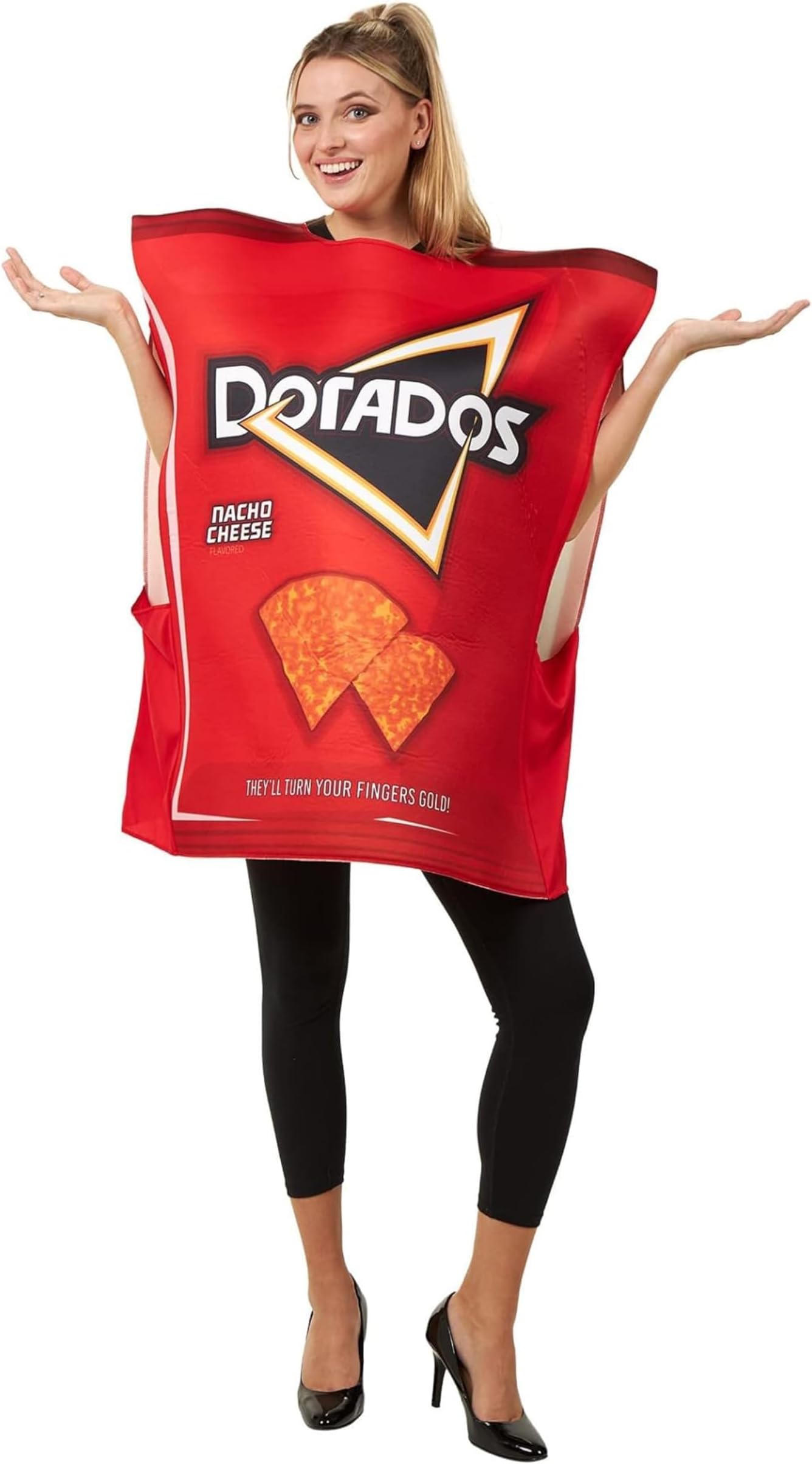 Bag of Chips Halloween Costume - One Size fits Most - Slip On Adult Halloween Costume - Funny Adult Costume
