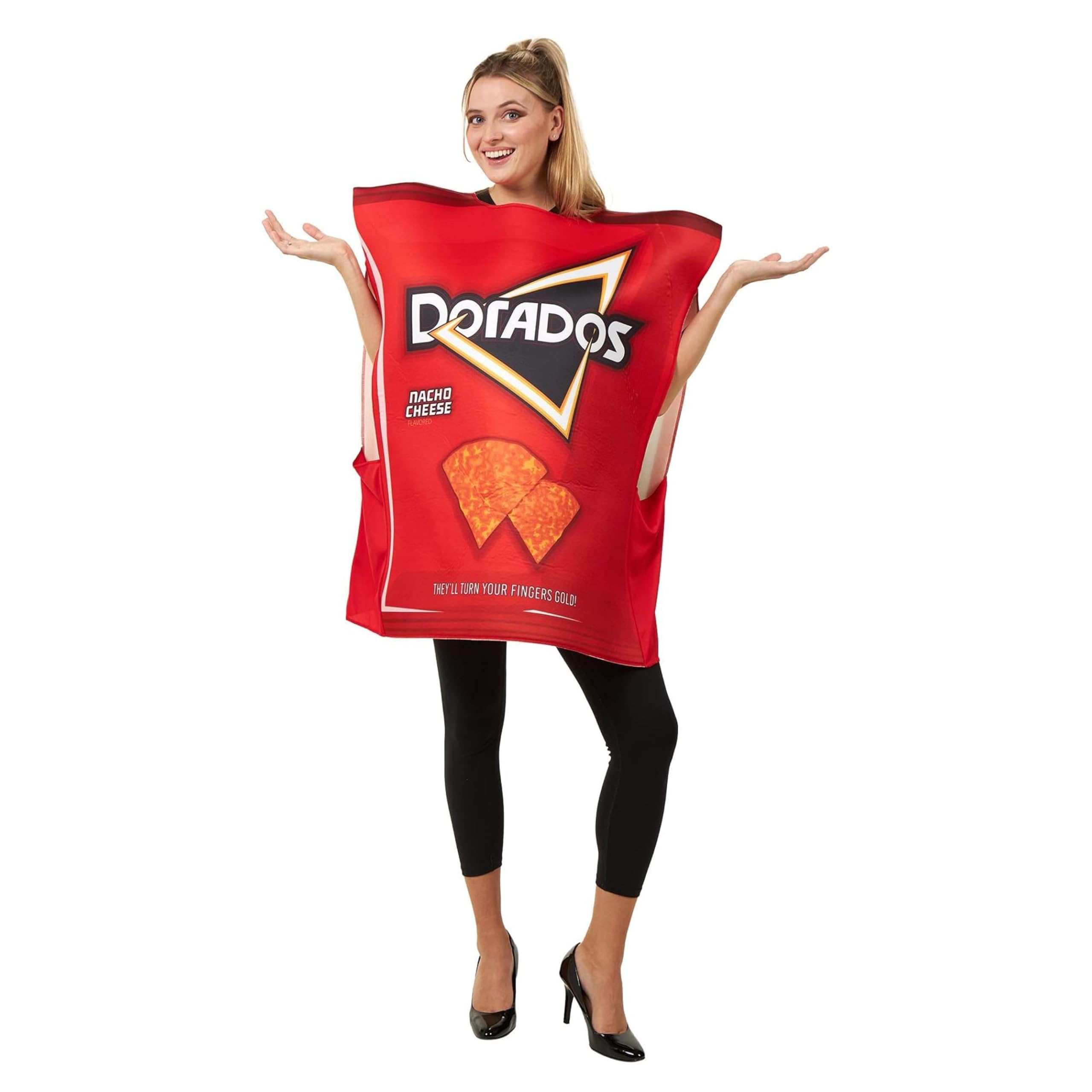 Bag of Chips Halloween Costume - One Size fits Most - Slip On Adult Halloween Costume - Funny Adult Costume