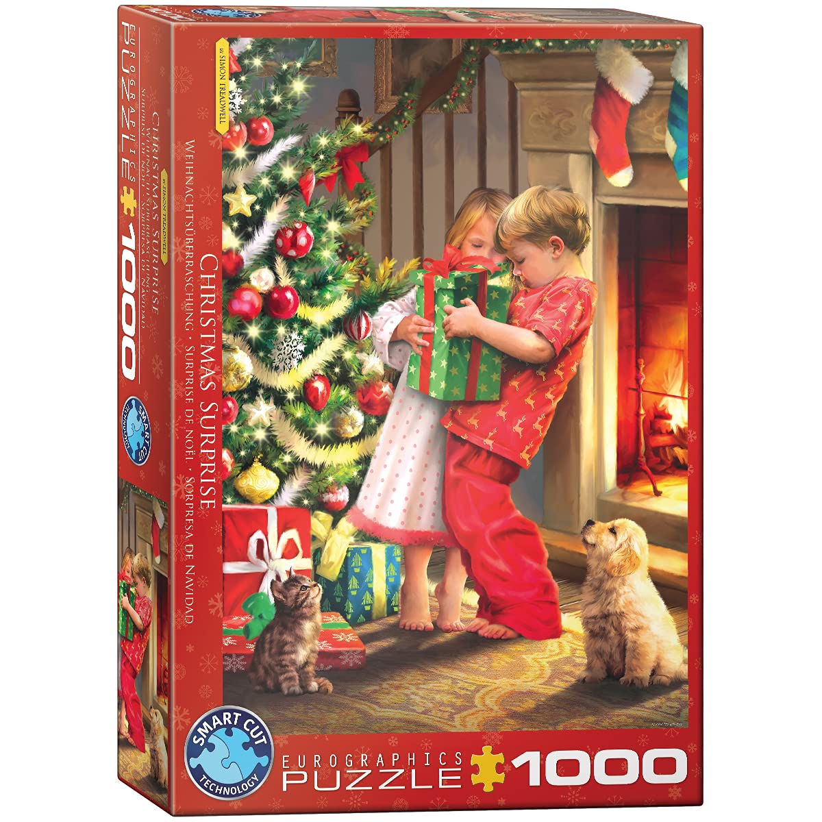 Eurographics 1000 Teile - Weihnachtsüberraschung von Simon Tread, White