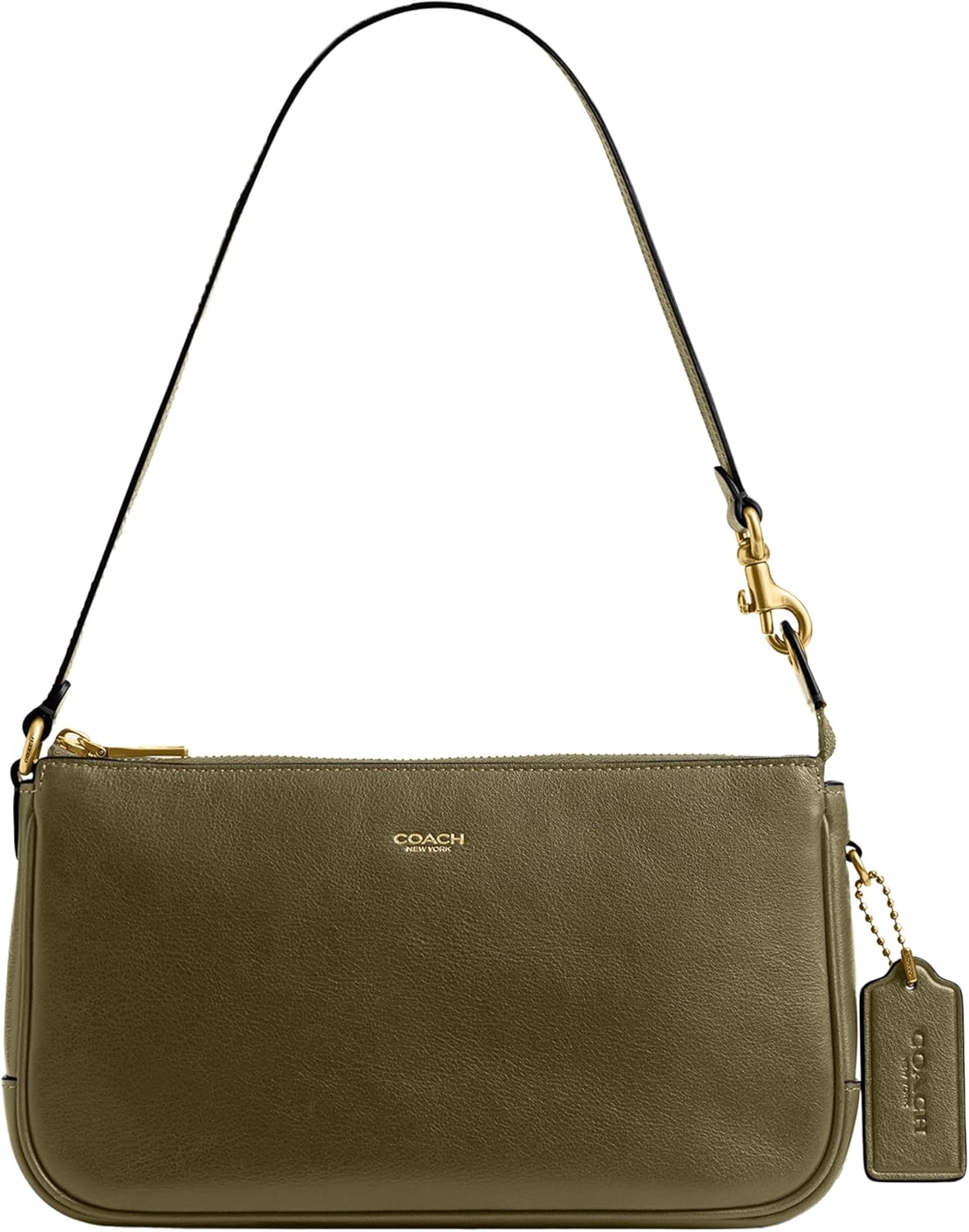 COACH Women's Natural Grain Leather Plaza Bag