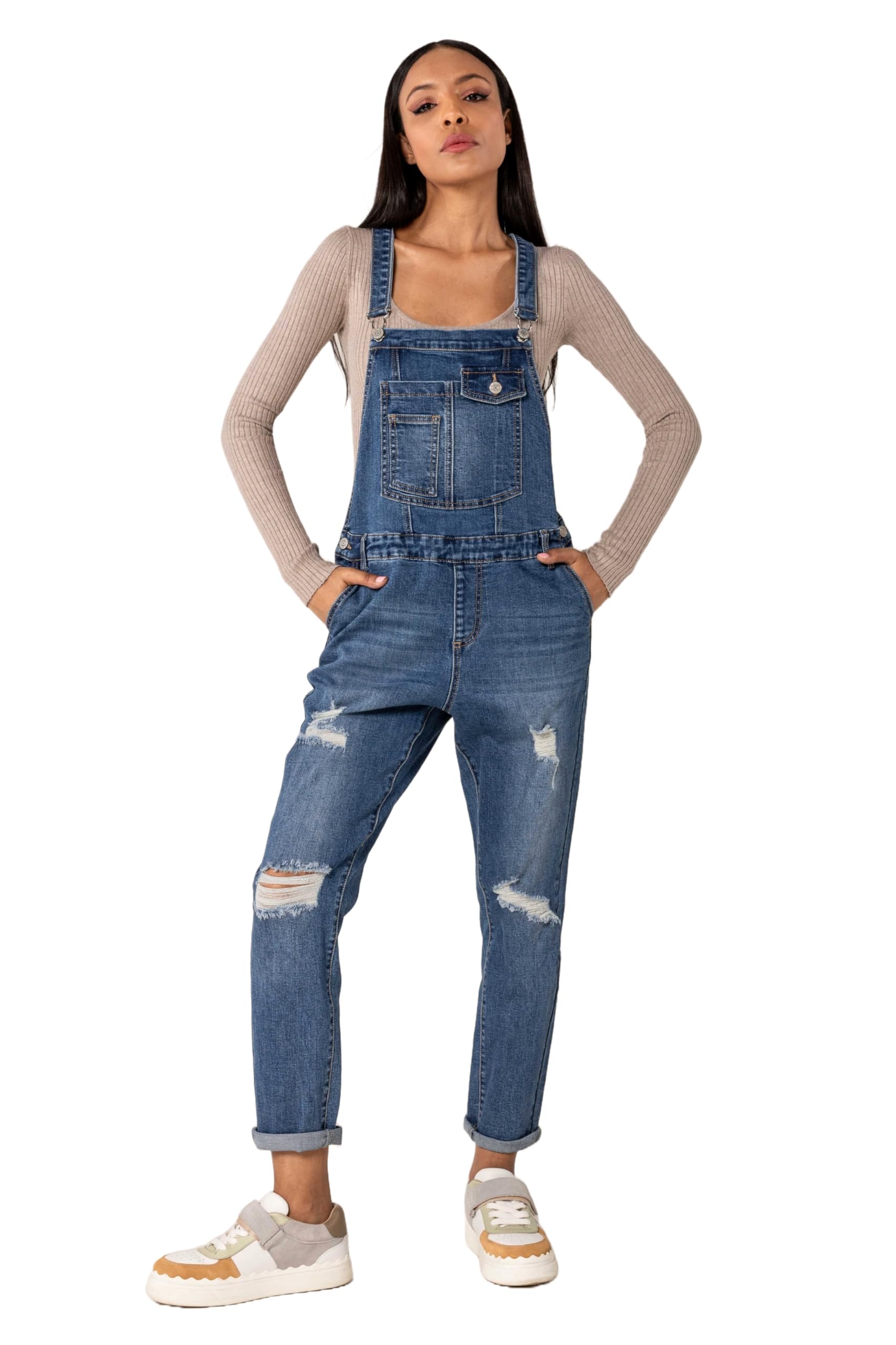 Nina Carter Q1897 Damen Bootcut Jeans HIGH Waist Stretchjean