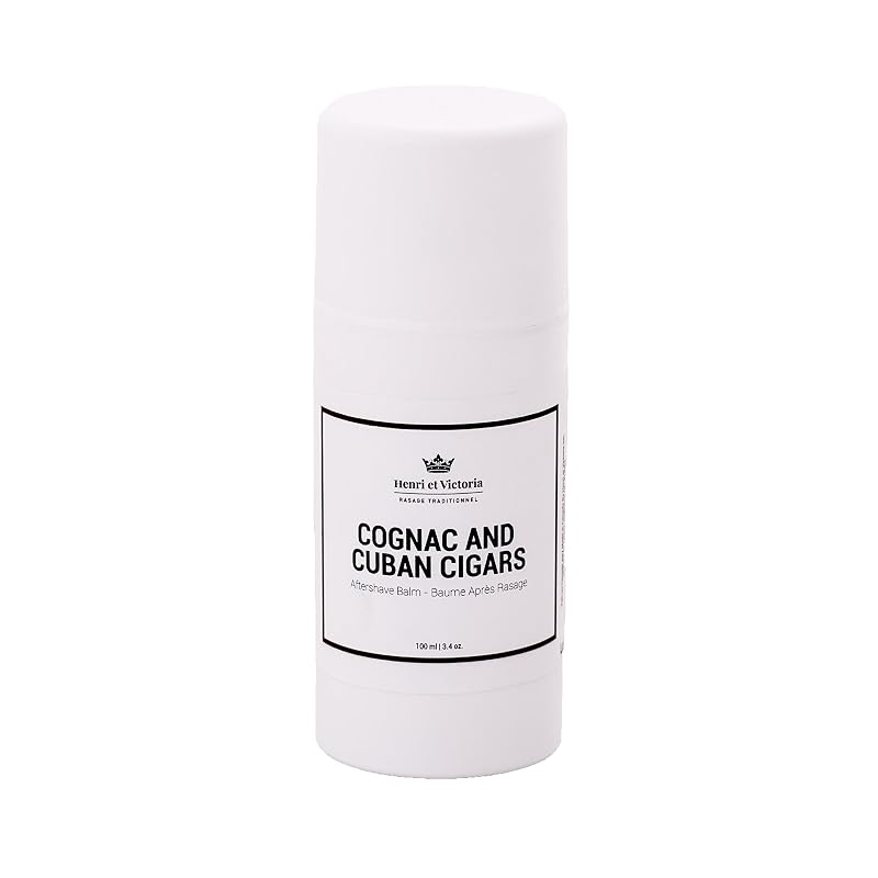 Bálsamo pós-barba HENRI ET VICTORIA com fragrância de conhaque e charuto cubano, 100 mL