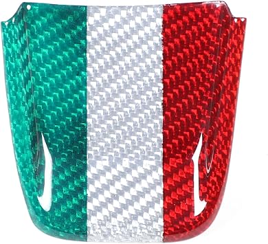 Real Carbon Fiber Steering Trim Cover Compatible with Fiat Abarth 595/695 2017-2022 Interior Steering Lower Base Frame Inner Cover TrimMulti-Color