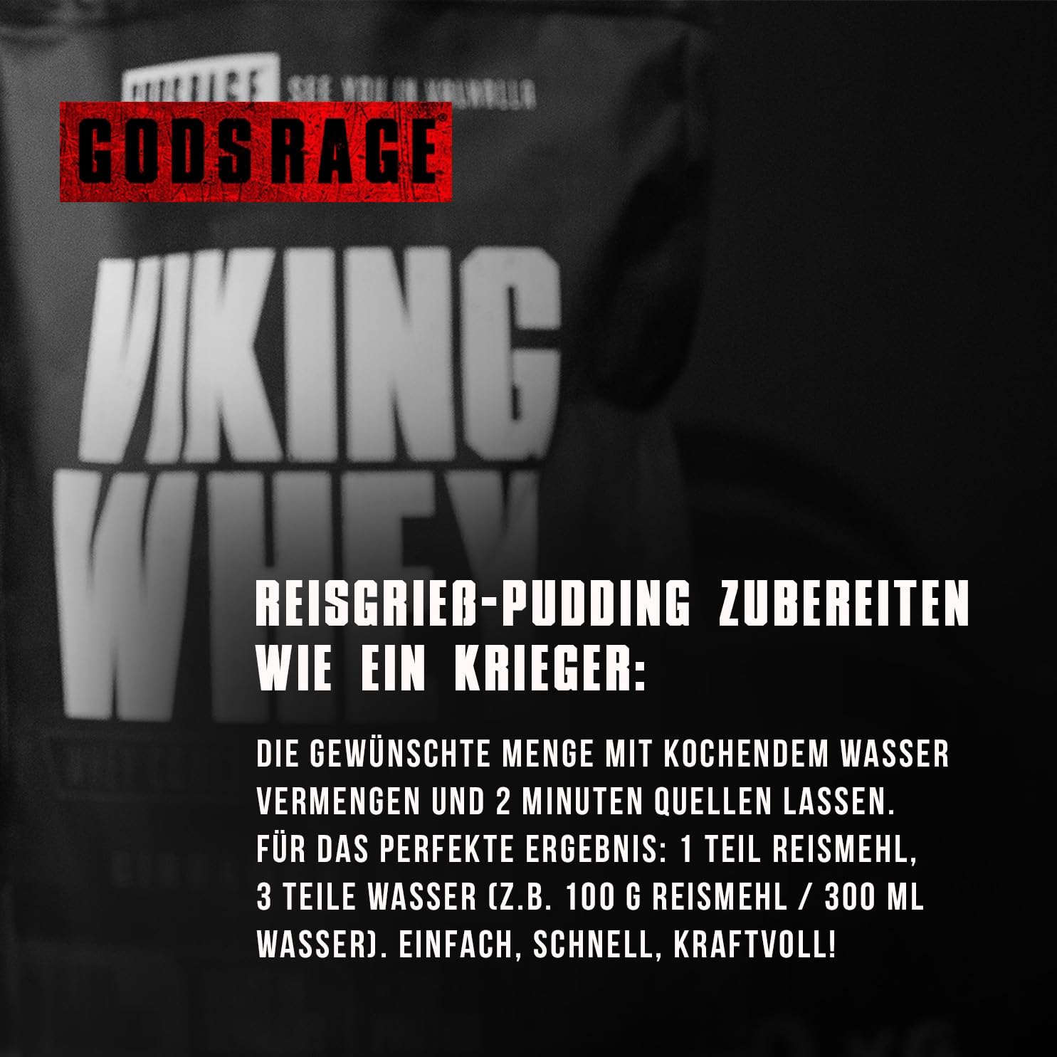 Rice Pudding Instant 3kg – natürliche Kraftquelle ohne Zucker & wenig Fett – cremige Konsistenz, Power-Snack ohne Zusätze – Made in Germany