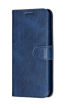 COVERBLACK Vintage Leather Flip Cover for Jio Phone Next - Attractive Blue