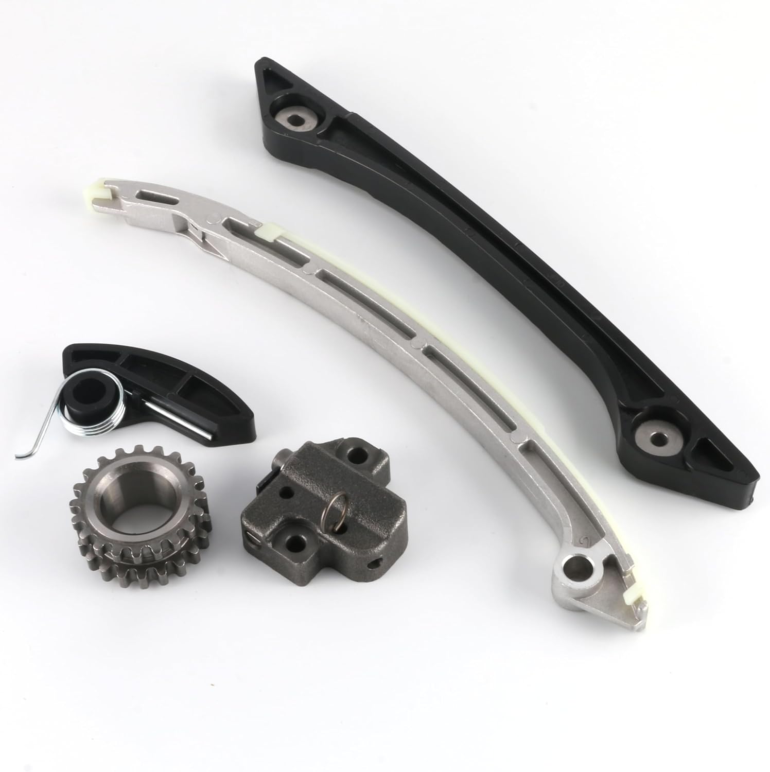 CJ5E6C525AD CJ5E6C524AD Timing Chain Kit 2 VVT and Oil Pump Chain Compatible with Land Rover Range Rover Evoque LV/Freelander MK2/ Discovery Sport L550 2011-2018 2.0L