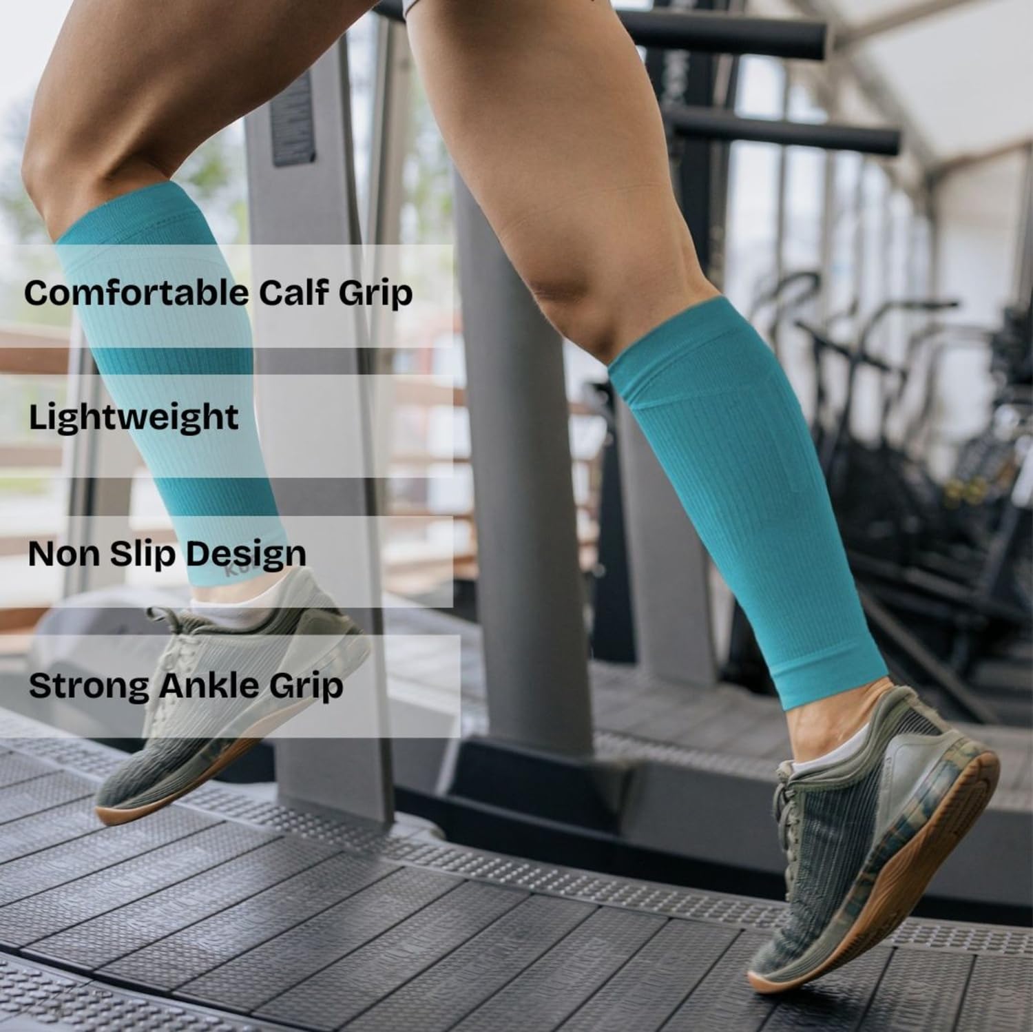 KUE Compression Arm Sleeves for Men & Women | Sports Arm Sleeves for Running, Cricket & Cycling | UV Protection Cooling Sleeves | Arm Compression Sleeve for Joint Pain Relief (Blue, L/XL, 2 Pair) 4