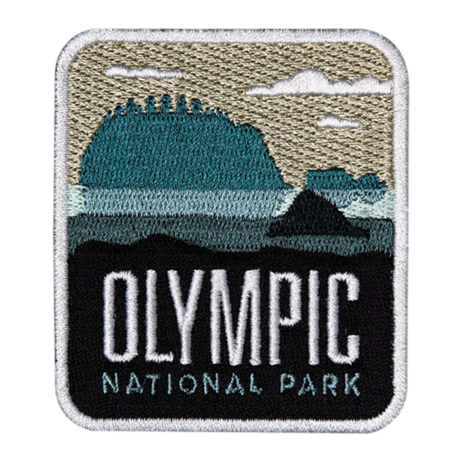 Vagabond Heart Olympic National Park Patch - Olympic Souvenir - Iron On Travel Badge