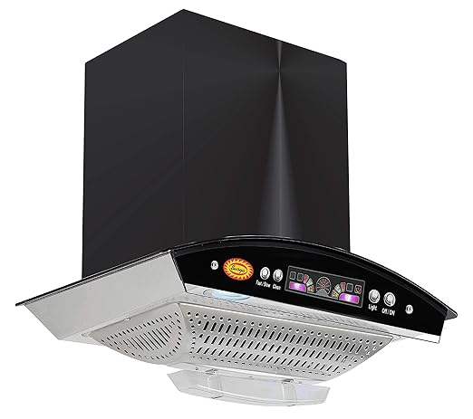 SURYA Curve Glass Auto clean Kitchen Chimney (RangeHood) With Auto Clean Model Boat 2021
