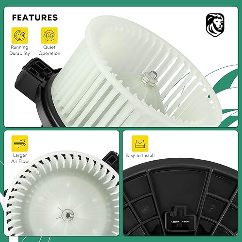 Miniatura 4 de Conjunto de ventilador del motor del ventilador del calentador del A/C para Mazda CX-5 2013-2016 Mazda 3 2014-2018, L4 2.0L 2.5L, lado delantero