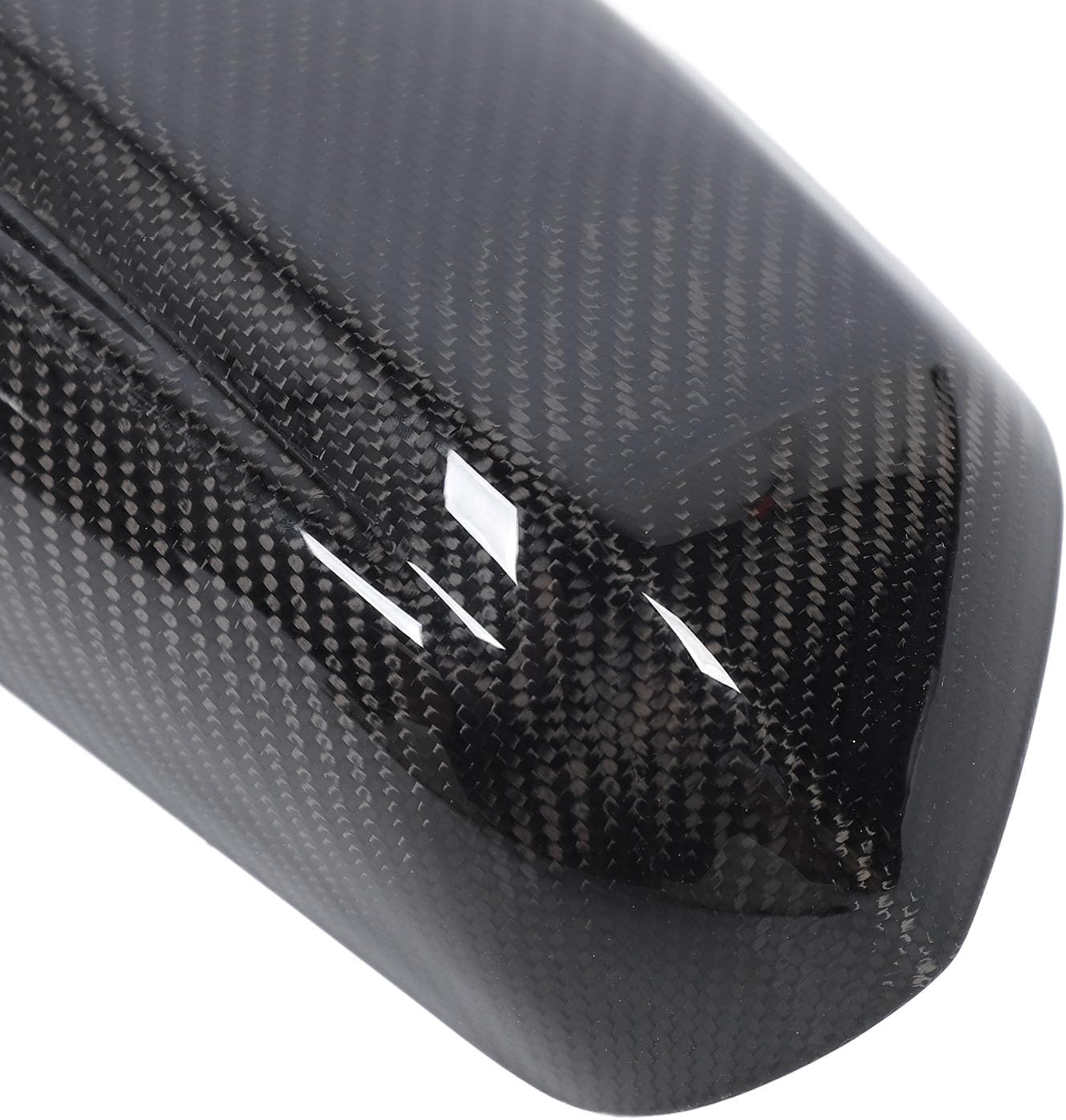 1 Pair Carbon Fiber Rearview Mirror Cap, Horn Deformation Proof Side Wing Mirror Cover for Vehicles