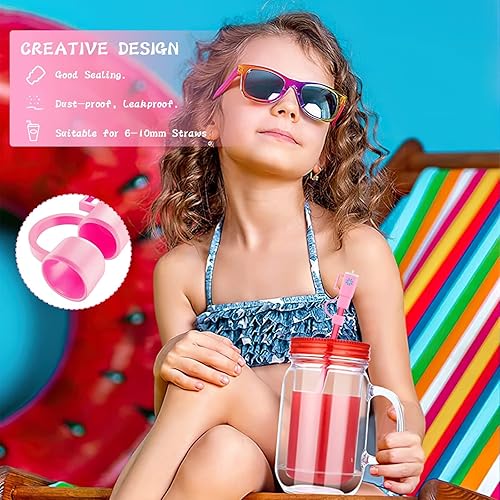 Miniatura 8 de Silicone Straw Covers Cap for Stanley Cup,Silicone Caps for Straws,Silicone Straw Topper Compatible with Stanley Tumbler with Handle,Stanley Straw