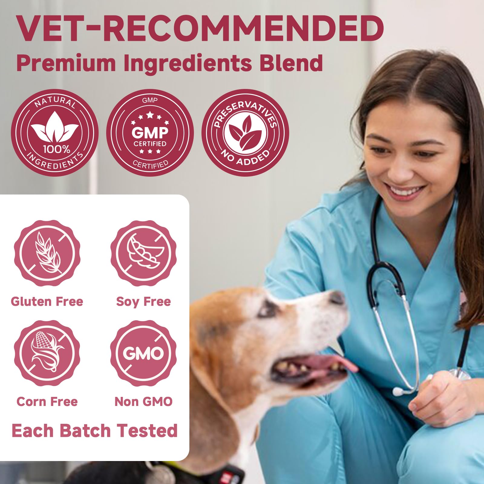 Glucosamine for Dogs - Joint Supplement for Dogs with Chondroitin, MSM, Omega 3, Hemp, Turmeric for Dog Joint Pain Relief, Dog Joint Supplement with Calcium Support Cartilage & Bone Health, 180 Chews - image 7