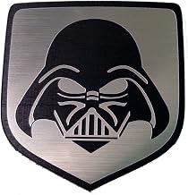 24Designs Compatible Front Emblem Darth Vader Silver Replacement for Dodge Neon Srt4 or Charger