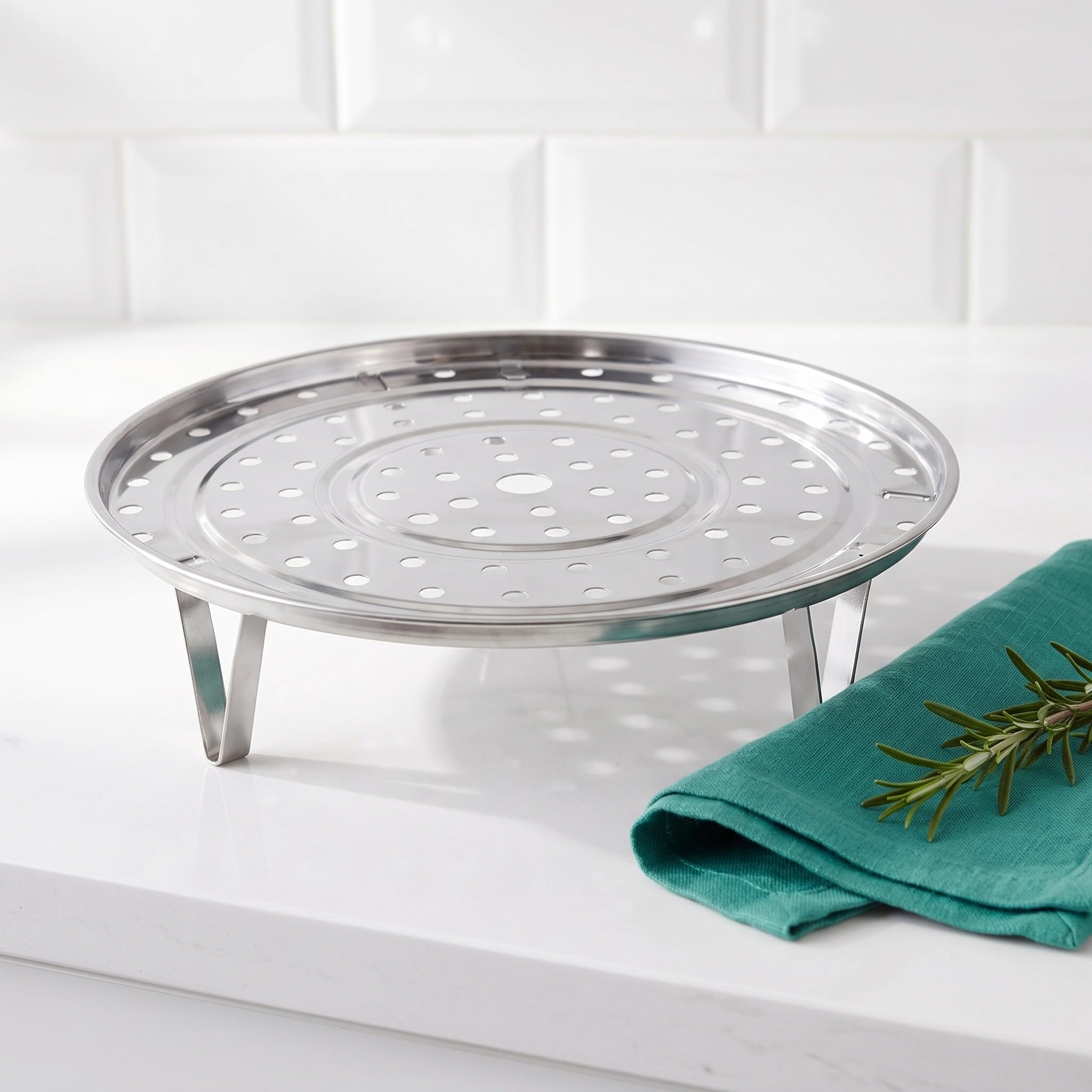 Set di 7 inserti per vassoio di cottura a vapore in acciaio inox con