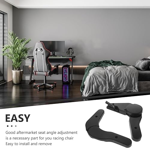 Miniatura 8 de VICASKY 2 juegos de asiento trasero de ángulo ajustador de ángulo silla de juego ajustable giratoria accesorios piezas de repuesto