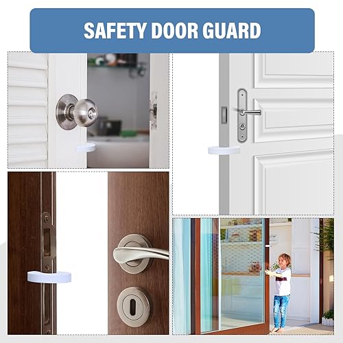 Miniatura 6 de 24 protectores de pellizcos para puerta, a granel, para proteger los dedos, tope de puerta a prueba de niños, tapón de puerta de aula, evita