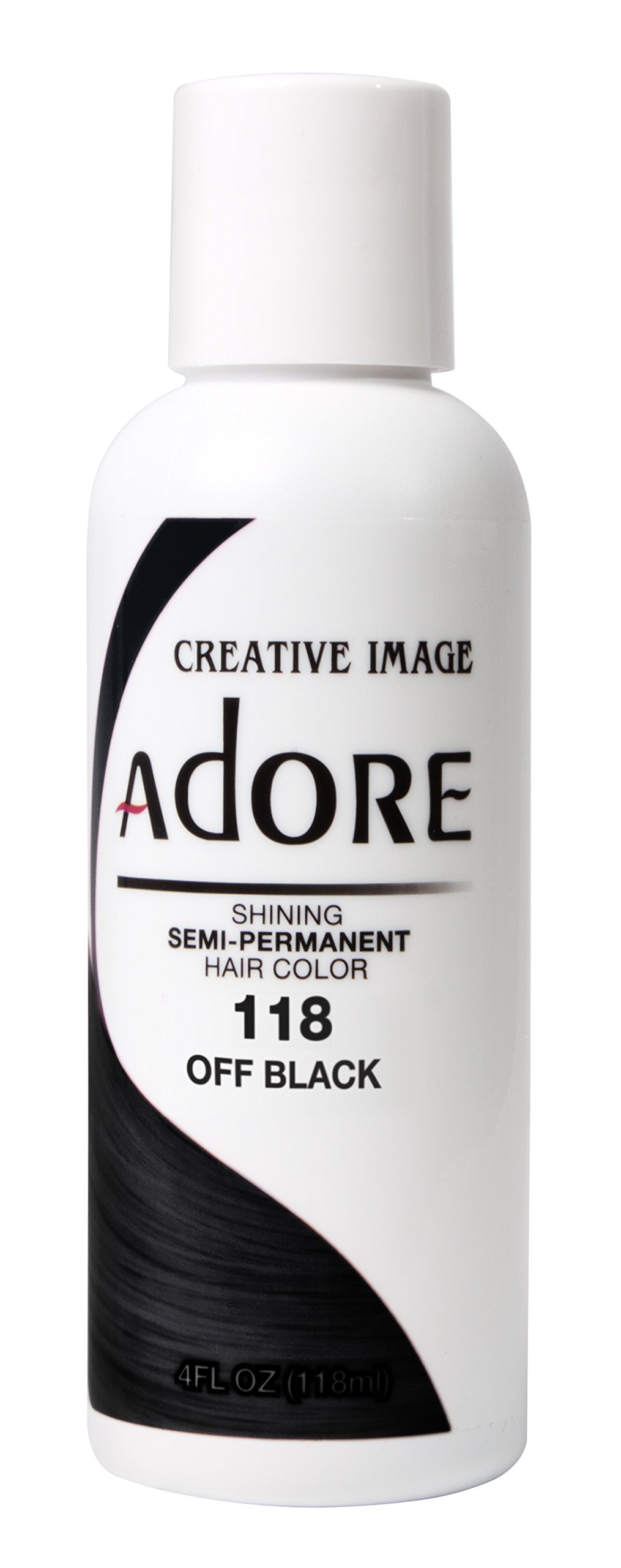 Amazon.com: Adore Semi-Permanent Haircolor #118 Off Black 4 Ounce (118ml) :  Grocery & Gourmet Food