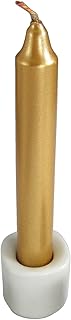 AzureGreen White Ceramic Chime Candle Holder