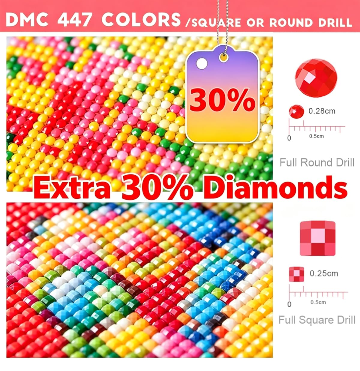 Diamond Painting Eigenes Foto 60x80 cm, 5D Diamond Painting Erwachsene - Leinwand Personalisiert Foto -DIY Diamant Paintings Bilder, Diamant Malerei Full Drill Stickerei für Wanddeko, Geschenk 0c-2