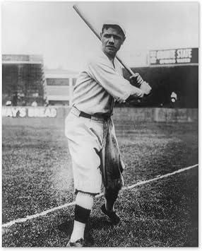 HISTORIX Vintage 1920 Babe Ruth Portrait Photo - Vintage Photo of New York Yankees Player Babe Ruth Poster Wall Art 8x10 Inch