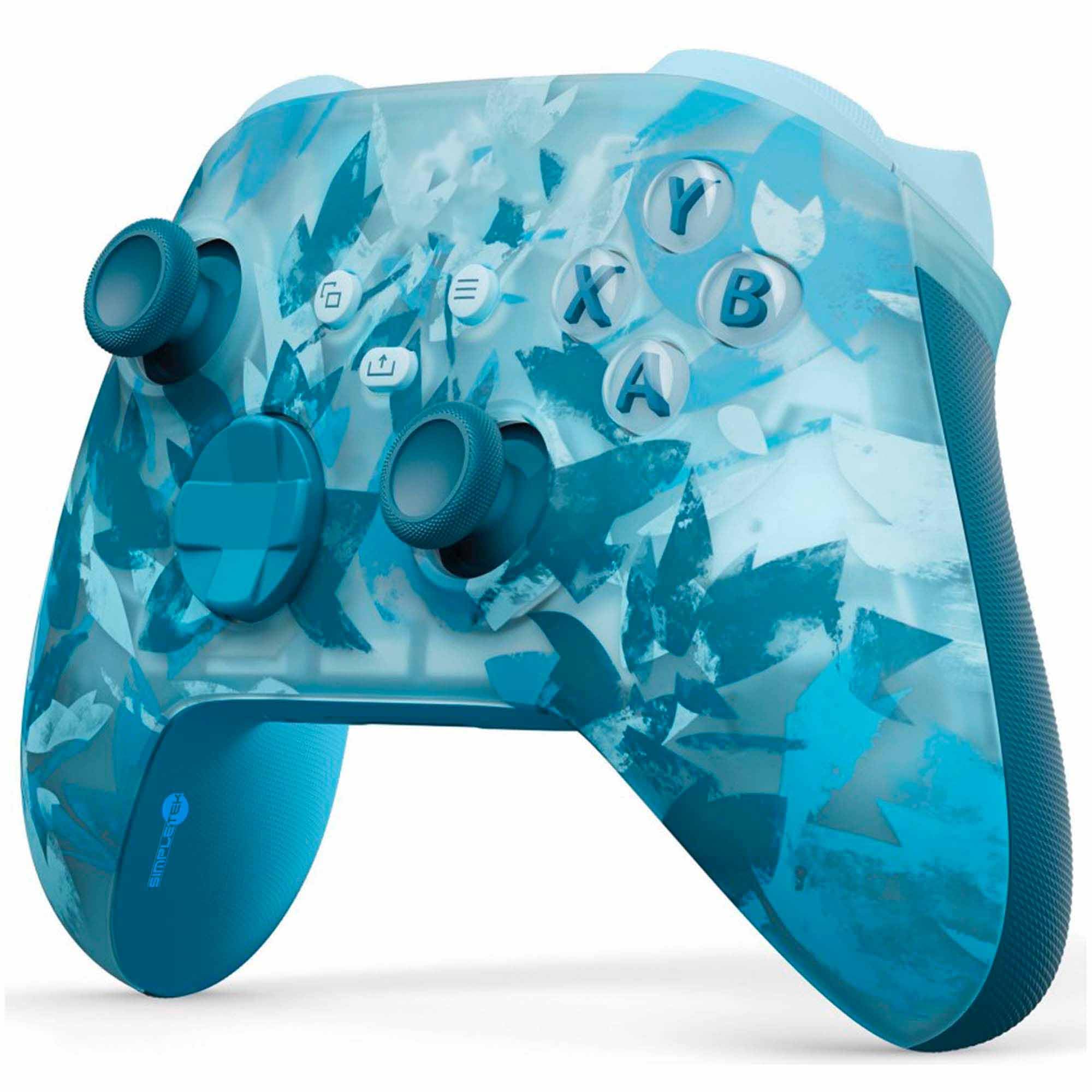 SIMPLETEK - Controller Wireless Gaming Ergonomico - USB-C - Ice Breaker | Compatibile con Xbox X S One Series, Compatibile con Android e Windows, Compatibile con iOS, Bluetooth, jack audio 3,5 mm