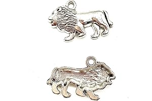 30Pack Lion Pendant Antique Charms